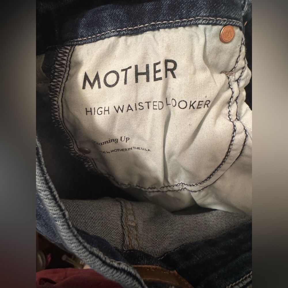 Mother High Waisted Lookers Skinny Jeans Size 24 - Picture 5 of 9
